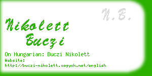 nikolett buczi business card